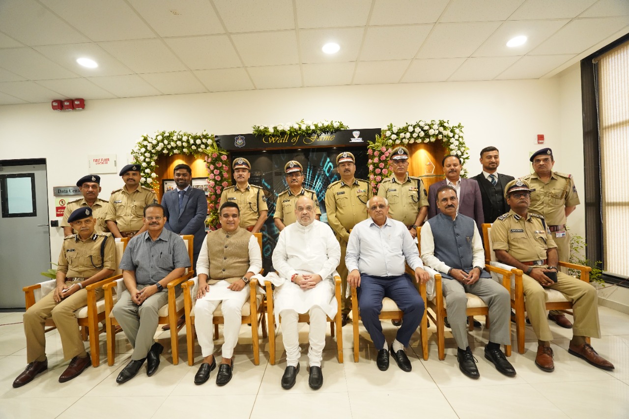 Amit Shah with Gujarat Police