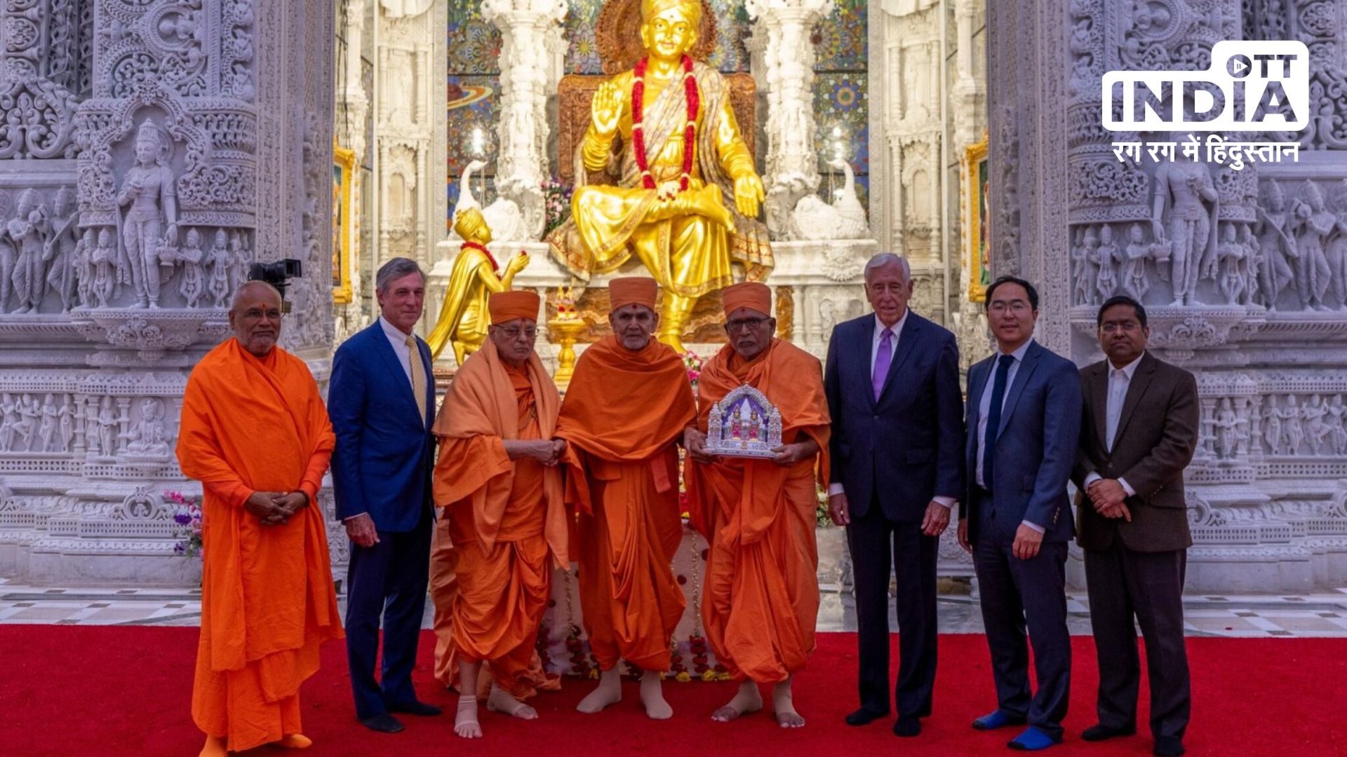 tributes paid to President Swami Maharaj on occasion of grand inauguration of BAPS Swaminarayan Akshardham