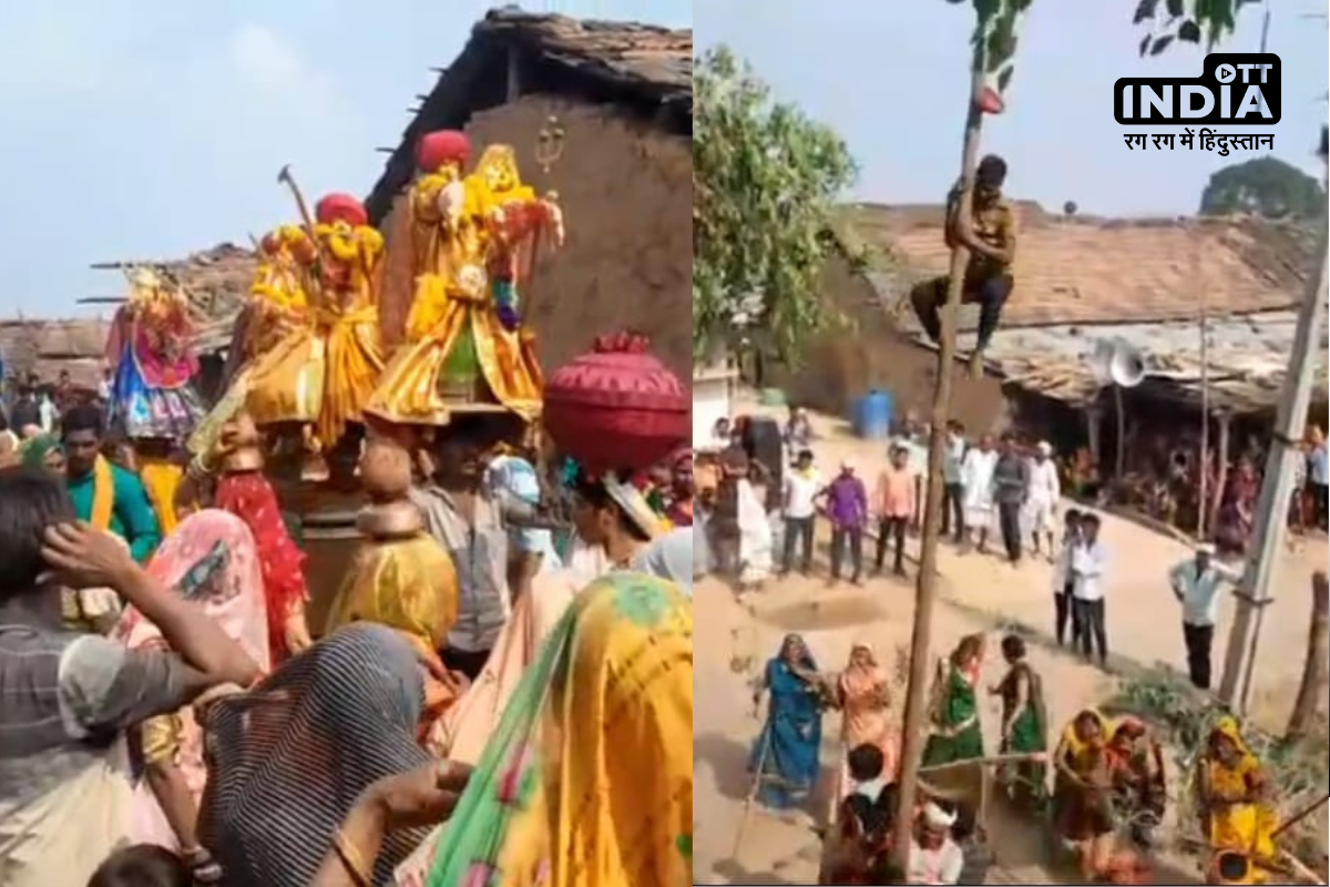 Navratri Celebration महिलाएं लकड़ियों से क्यों पीटती हैं पुरुषों को… गणगौर माता के विसर्जन की परंपरा