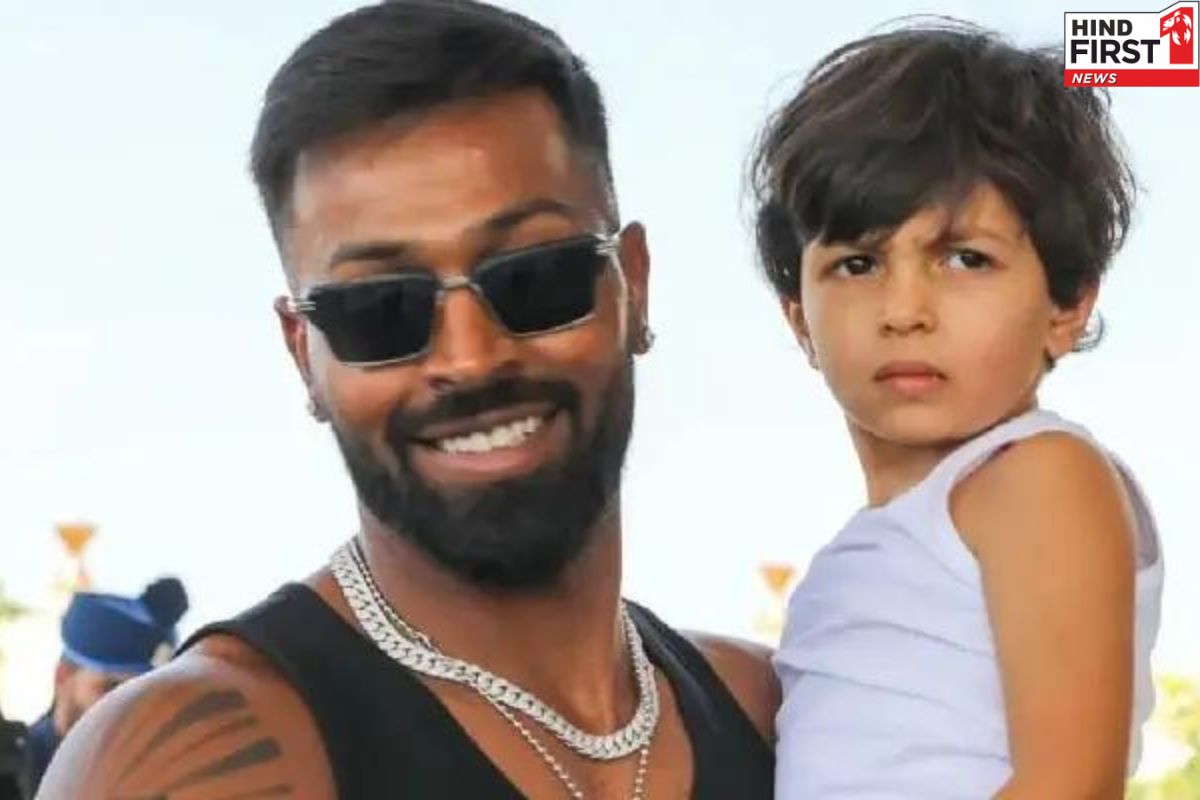 Hardik Pandya with Son